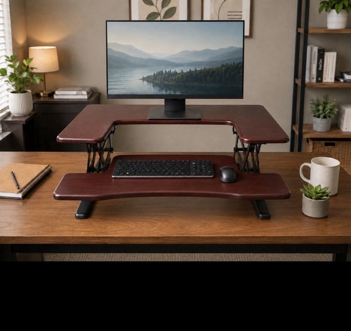 Laptop sit stand desk riser - laptop,