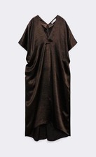 Zara women v neck satin - zara, v-neck