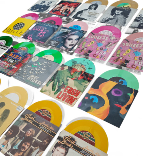 Coloured vinyl records - coloured,