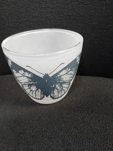 Frosted glass small bowl - frosted,