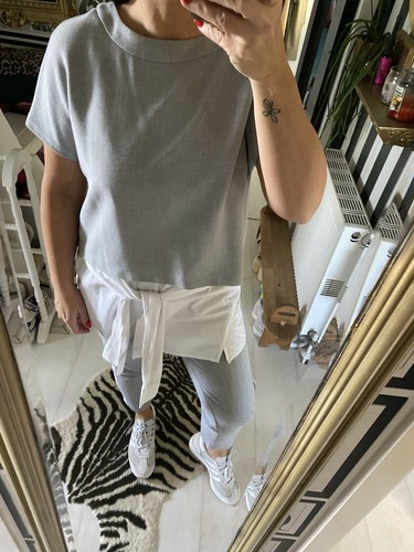 Zara grey trousers coord - zara, set