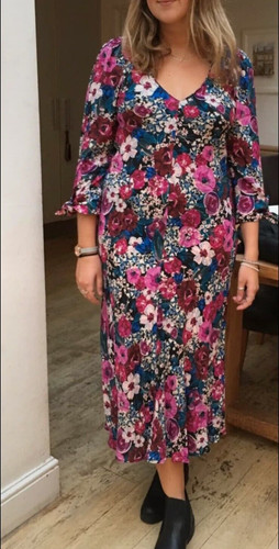 Zara pink blue purple - zara, floral