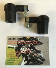 Rubber Spark Plug Caps x2