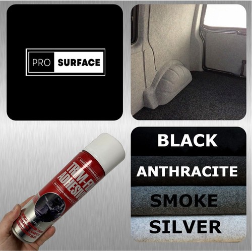 Car carpet anthracite - in,