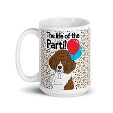 Brown Parti Poodle Mug 15 Oz