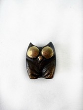 Vintage Bronze Owl Sculpture