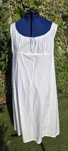 White cotton regency - white, petticoat