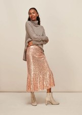 Whistles Suki Sequin Skirt