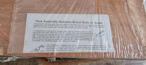 National hive brood - brood, flat