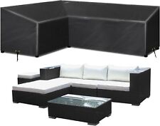 RICHIE L-Shape Garden Outdoor Furniture Covers Waterproof, Patio Rattan Corner S