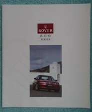 Rover 600 Brochure 1993. Extra Large. 620i,620Si,620SLi,620GSi,623iS,623GSi.44p.