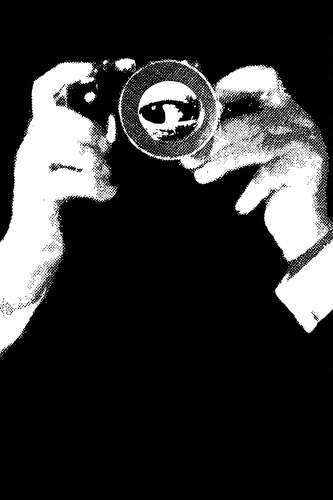 2049 magnifying glass - 2049, b&w