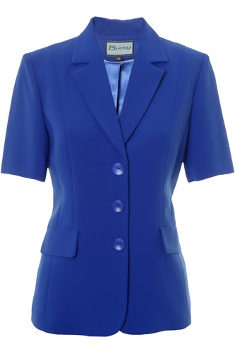 Busy royal blue short sleeve - blue,