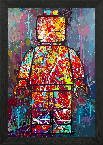 Lego figure abstract art - lego,