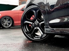 GENUINE Ford Fiesta Ecoboost St180 Alloy Wheels X4  Mk7 GLOSS Black 7.5 