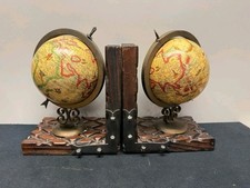 Vintage Globe Bookends Pair |