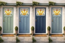 Art Deco Stained Glass Front