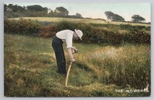 The Mower Scything Grass Farm