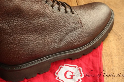 Grenson brown leather derby - grenson,