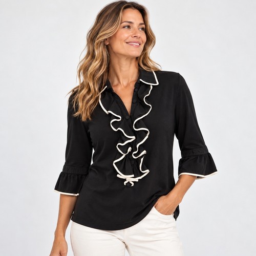 Anne fontaine ruffle blouse - anne,
