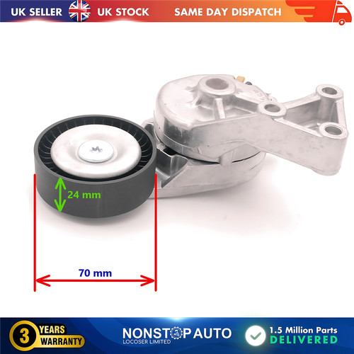 Fan belt tensioner pulley - fan, v