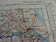 WW2 RAF FIGHTER PILOT'S map