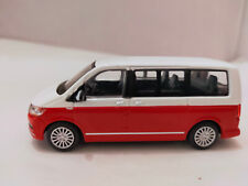 Volkswagen Transporter T6 1/64 scale diecast model by JKM Red / White