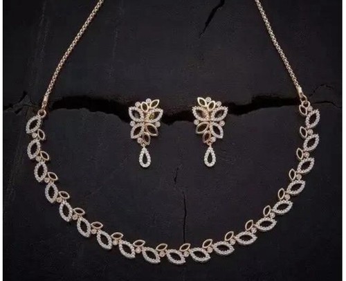 Plated kundan jewellery - , set