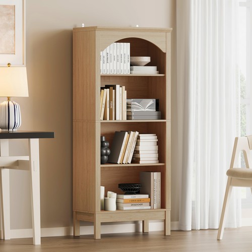 Arched tier bookcase - 4-tier, 56"