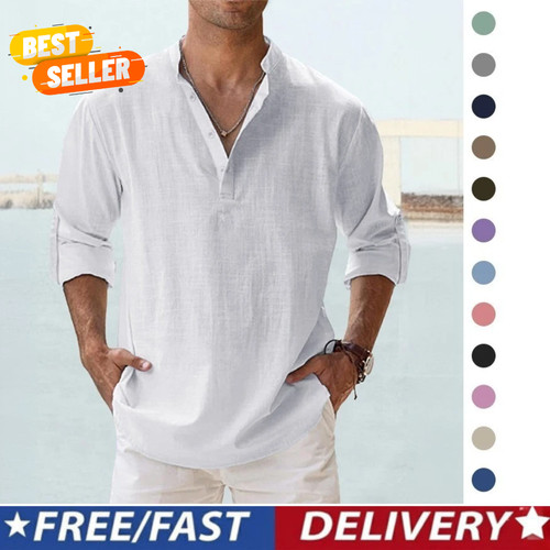 Mens casual linen - mens, shirt