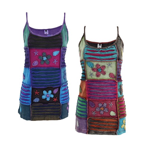Floral patchwork vest top - vest,