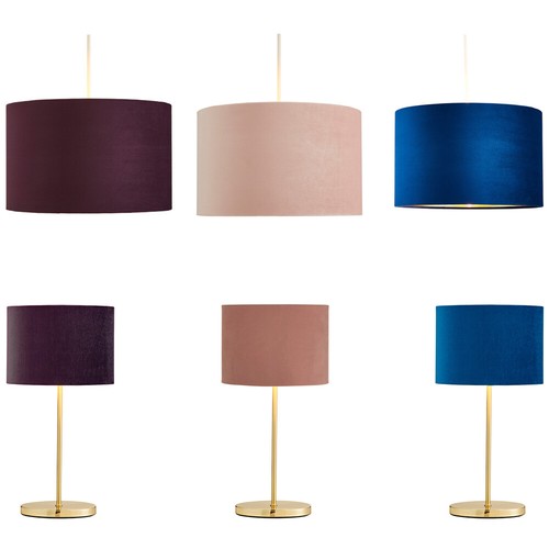 Litecraft velvet table lamp - litecraft,