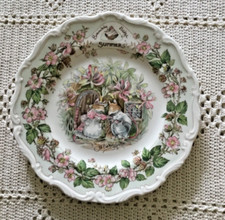 Vintage Jill Barklem 1982 Royal Doulton Bramley Hedge SUMMER Plate Seasons 8"