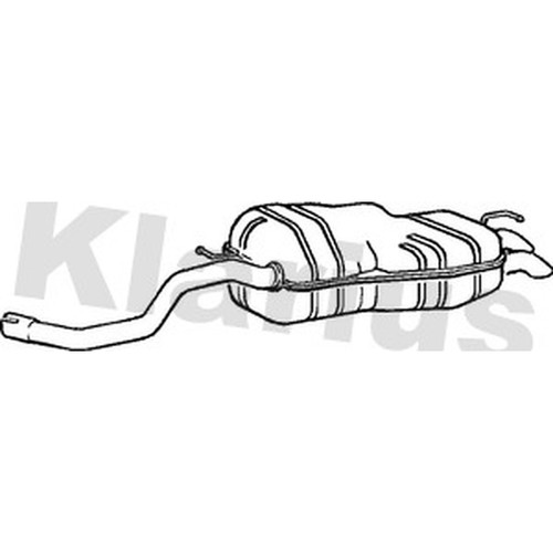 Exhaust rear back - rear, for