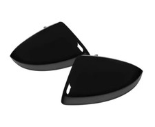 Glossy black side mirror - 2x,