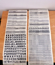 LETRASET DRY TRANSFER RUB ON
