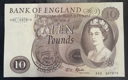Old ten pound note near - pound,