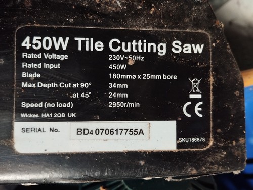 Wickes 450w electric tile - 450w,
