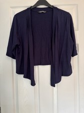 Bonmarché Navy Shrug- Size 20