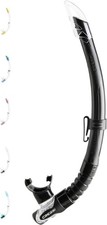 Cressi Gamma Classic, Adult Snorkel Clear/Black, Snorkelling 