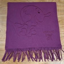 Moschino Burgundy Wool Scarf
