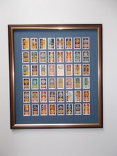 Cigarette cards framed - cards,