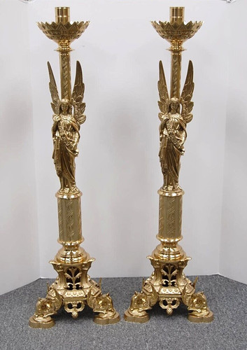 Great pair ornate angel - pair,