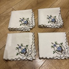 Vintage Embroidered Set Of 4