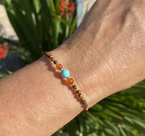 Tiny tigers eye carnelian - tigers, and