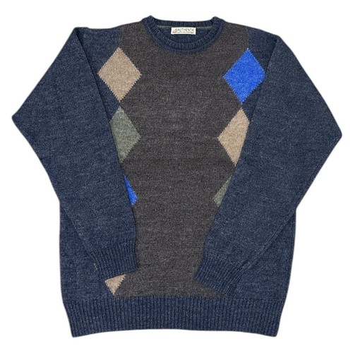 Vintage diamond argyle knit - diamond,