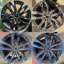 4 x Genuine Jaguar F-type 20" Style 5039 Tornado Black Alloy Rims Wheels Set