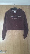 Pink Soda Crop Hoodie Size 10