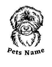 Personalised Barbet Dog Vinyl