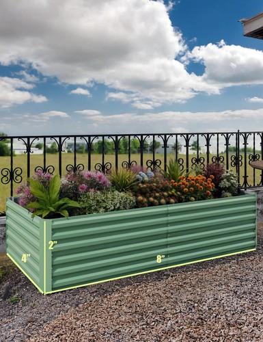 Metal raised garden bed - metal,